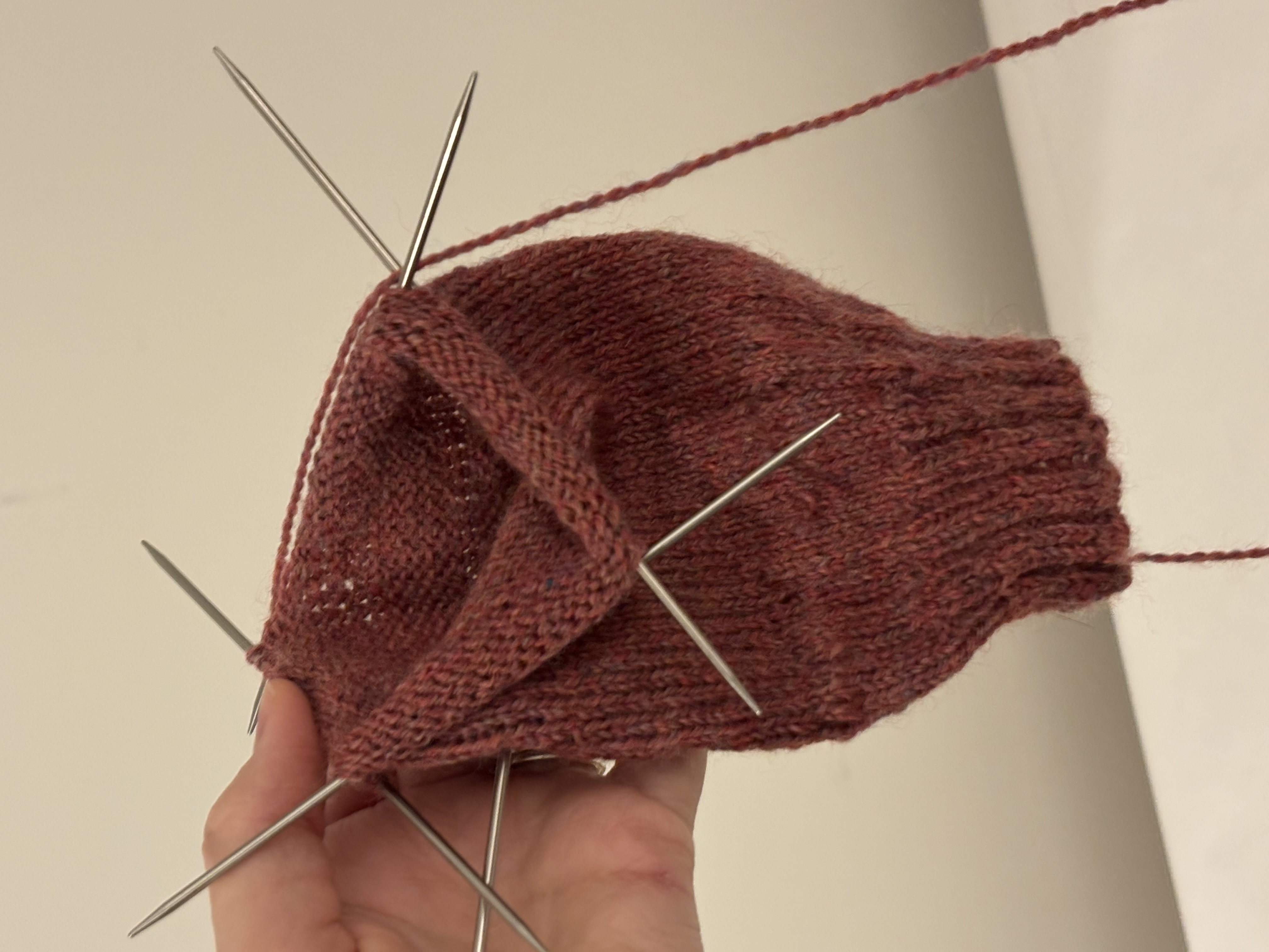 Knit Sock in Progress